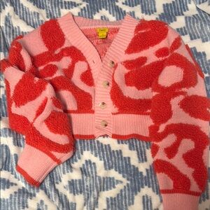 Daisy Pink and Red Sweater
